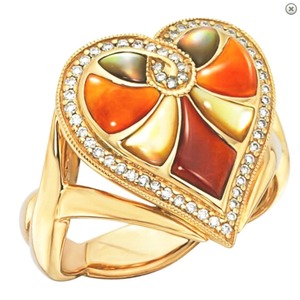 Conjunto de joyas de nácar Anillo de nácar con diamantes <span class=keywords><strong>Significado</strong></span> de nácar blanco - Product Image 6