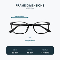 Montures de lunettes de sport en silicone incassable, lunettes anti-lumière bleue, montures optiques en gros.