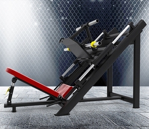 Équipement de fitness de haute qualité et populaire pour la musculation, presse à jambes/squats à 45 degrés, boîtier en bois rouge, poids 288 kg, utilisateur max. 200 kg - Product Image 5