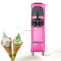 Commerciële ijsmachine met één smaak, voedselveilige roestvrijstalen uitvoering, capaciteit 16L/u voor ijspoeder en fruit.