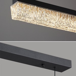 Ý cao cấp bàn ăn Mặt dây chuyền tối giản hiện đại thanh đảo dài dải nhà hàng sang trọng Đèn chùm Băng nứt - Product Image 6