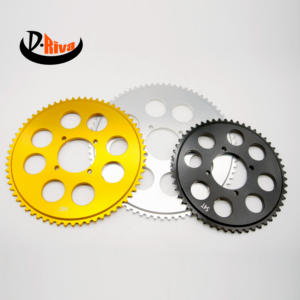 Piñón de cadena de motocicleta y bicicleta eléctrica OEM, piezas de aluminio mecanizadas CNC con construcción de acero - Product Image 1