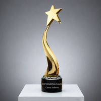 Noble fabricant, étoile en métal torsadé créatif, prix cadeau, Logo personnalisé gravé, trophée de beauté