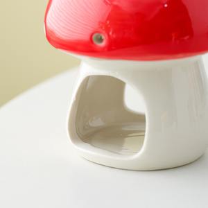 रचनात्मक सिरेमिक मशरूम आकार सुगंध डिफ्यूज़र मोम पिघला हुआ गर्म आवश्यक तेल बर्नर मोमबत्ती धारक - Product Image 4