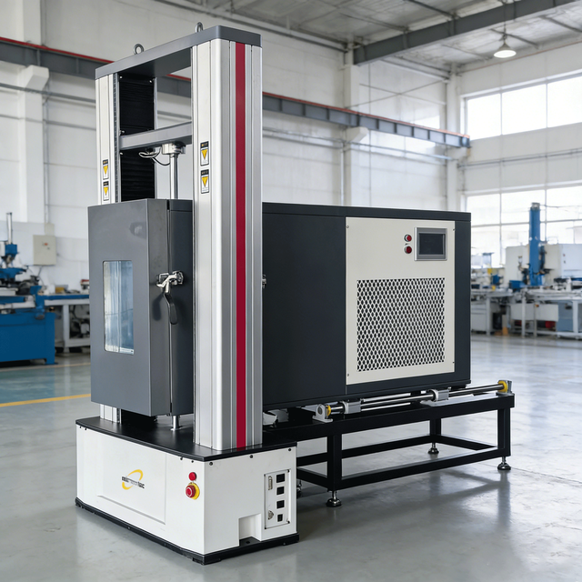 Electronic Universal Testing Machine with High Low Temperature Chamber for Metal Plastic Material Testing