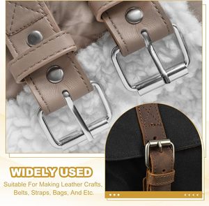 Metal <b>Roller</b> Buckle Pcs Inch Mm Belts Hardware Multi Purpose Pin Buckles For <b>Bags</b> Leather Belt Strap DIY Crafts Dog Leash Black - Product Image 6