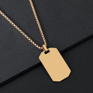 Ywyougang Collana di Perle Ottagonale Personalizzata, Nuova e Creativa, Placcata in Oro Rosa/Argento, Catena in Acciaio Inossidabile, <span class=keywords><strong>Regalo</strong></span> <span class=keywords><strong>per</strong></span> Anniversario - Product Image 4