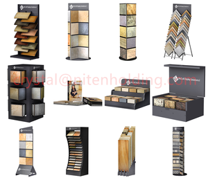 Plaque de métal tour coulissante granit salle d'exposition pierre carrelage tour de pierre artificielle porcelaine mosaïque quartz plancher support présentoir - Product Image 5