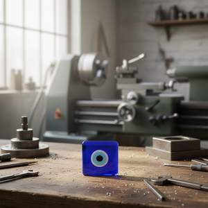 Outil de tournage Evil Eyes en verre rectangulaire 6x8 CM - Product Image 3