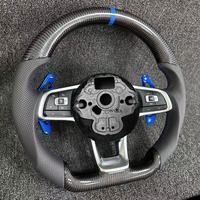 Volant en cuir pour Volkswagen Golf Polo Passat, modification du volant, volant universel