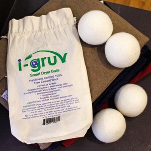 Zhtiigruv — boules de linge en laine faits main, 6 pièces, paquet de 6 XL en tissu naturel réutilisable, soulage les rides des vêtements - Product Image 4