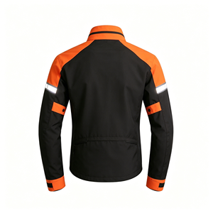 Veste de moto réfléchissante haute visibilité |   Veste de sécurité imperméable et rembourrée pour la patrouille routière - Product Image 2