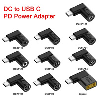 USB C Type C PD Converter Universal Laptop Power Adapter Connector DC Plug Power Adapter pour Dell Asus Lenovo Notebook