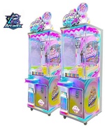 Machine à griffes d'arcade professionnelle personnalisée à monnayeur avec accepteur de billets, en anglais, résistante aux intempéries