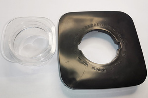 Repuestos <span class=keywords><strong>para</strong></span> <span class=keywords><strong>Licuadora</strong></span> Eléctrica <span class=keywords><strong>Oster</strong></span> de Uso Doméstico, Tapa Cuadrada de Silicona <span class=keywords><strong>para</strong></span> Vaso y Cubierta Superior de PS con Acero Inoxidable 304 - Product Image 2