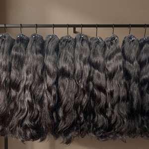 Lot de Cheveux Humains Vierges Vietnamiens Premium, Ondulés Naturels Noirs, Double Trame Faite à la Machine, Super Double Drawn, 100g, Toutes Couleurs - Product Image 1