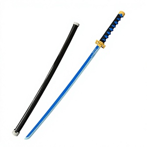 Katana en bois et plastique ABS Tokitou Muichirou pour le cosplay de Kamado Tanjirou (Hinokami Kagura) - Épée de <span class=keywords><strong>dessin</strong></span> animé - Product Image 1