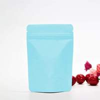 Bolsas Personalizadas para Almacenamiento de Alimentos, con Cierre Hermético, Ventana Transparente, Bolsa de Plástico Azul con Cierre Vertical e Impresión