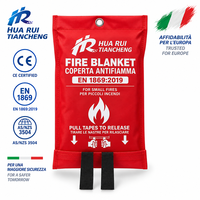 Couverture anti-feu en fibre de verre, paquet individuel, EN 1869:2019, marché italien, pour supermarchés, quincaillerie, produits de sécurité, vente en gros, OEM