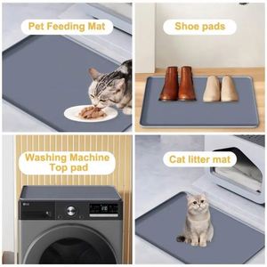 Protecteur de dessus pour lave-linge et sèche-linge, tapis en silicone imperméable et lavable pour la protection supérieure des machines à laver et à sécher - Product Image 3