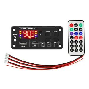 Bộ Khuếch Đại 2*25W Mô-đun Radio FM TF USB Âm Thanh Xe Hơi Bảng Giải Mã BLE 5.0 MP3 WMA Không Dây Hỗ Trợ Với Điều Khiển Từ Xa B21