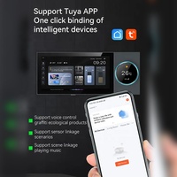 Sistema de Hogar Inteligente Tuya con Host Musical Multifuncional WiFi, Pantalla de Control Central de 6 Pulgadas, Gateway ZigBee y Interruptor Inteligente de Lujo