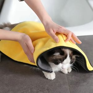 Super Absorbent Schnellt rockn endes Haustier Badet uch Übergroßes dickes Teddy Handtuch Atmungsaktives Muster Katzen-und Hunde reinigungs zubehör - Product Image 6