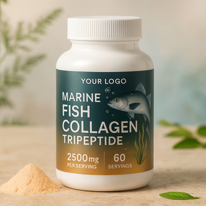 Private Label Marine Fish <strong>Collagen</strong> Tripeptide Capsules 2500mg High Potency <strong>Hydrolyzed</strong> Type 1 <strong>Peptides</strong> for Skin Care Antioxidant - Product Image 4