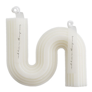 Scented Geometric <b>Candles</b> Paraffin Wax S-Jasmine L-Shaped Decorative Home Fragrance <b>Candle</b> <b>Set</b> - Product Image 3