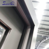 Fenêtre en aluminium Superhouse fabriquée en Chine, fenêtre coulissante en aluminium à double vitrage, économie d'énergie, approuvée AS2047 NFRC DADE