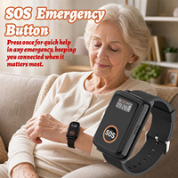 Mini Montre Connectée GPS 4G Prototype pour Personnes Handicapées et Âgées VS18 Localisateur Détection de Chute SOS Urgence Suivi du Sommeil