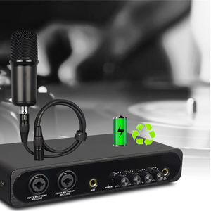 Interface audio DSP <span class=keywords><strong>pour</strong></span> diffusion en direct rechargeable, utilisation d'un instrument 2x2, karaoké, <span class=keywords><strong>carte</strong></span> <span class=keywords><strong>son</strong></span> USB - Product Image 4