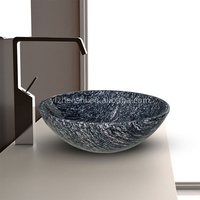 Vasque à main ronde en marbre, lavabo de salle de bain en pierre naturelle, lavabo de salle à manger en granit, lavabo de salle de bain, vente chaude OEM