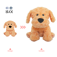 Peluche personnalisée pour chien, chauffable au micro-ondes, pour tout-petits, jouet réconfortant, idéal pour les cadeaux promotionnels
