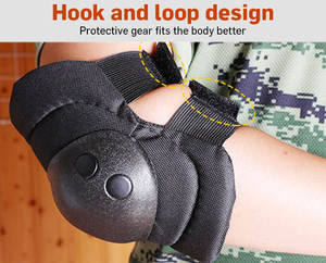 Top One vente en gros terrain d'alpinisme en plein air Camouflage protection coudières tactiques genouillères - Product Image 4