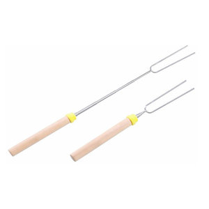 Pinchos Telescópicos Extensibles <span class=keywords><strong>para</strong></span> Asar <span class=keywords><strong>Carne</strong></span> de Malvavisco, Tenedor de Barbacoa de Acero Inoxidable, Pincho <span class=keywords><strong>para</strong></span> Barbacoa - Product Image 4