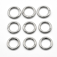 Logo gravé personnalisé porte-clés anneau à ressort crochet 25mm rond O ressort anneau métal mousqueton porte-clés joint torique