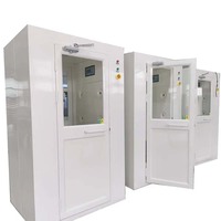 Doubles ventilateurs SUS 304 Douche d'air facile à monter soi-même Panneau de contrôle intelligent Salle blanche Douche d'air pour l'industrie de la biotechnologie Usine