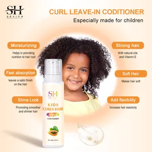 Curls Collection Shampoo Conditioner Deep Conditioner Spray Gel Entwirren Milch und Öl Haar behandlung Black Kid Haarpflege set