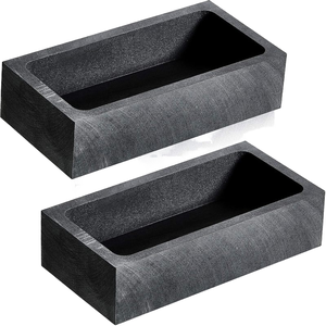 Moule en graphite carré résistant aux hautes températures pour la fonte de l'or et de l'<span class=keywords><strong>argent</strong></span>, moule en graphite pour la fonte de métaux avec rainure pour l'huile, moule pour lingots de bijoux - Product Image 1