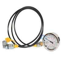 Kit de test de pression hydraulique XY XZTK-60, tuyau de test, raccord de test, connecteur rapide, manomètre 0-600 bar