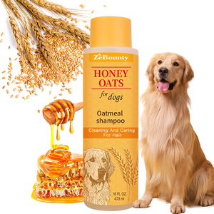 Champú de Lujo para Mascotas de Marca Privada para <span class=keywords><strong>Perros</strong></span> y Gatos - Fórmula de Miel y <span class=keywords><strong>Avena</strong></span>, Limpieza Profunda, Hidratante, Frescura Duradera, Baño - Product Image 1