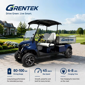 Voiturette de golf électrique pure GRENTEK 2 places à rayon de braquage flexible pour chemins non publics - Modèle Golf Manor - Product Image 4