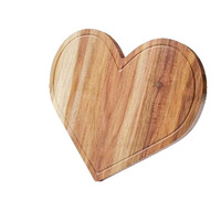 Nuevo Juego de Tablas de Cortar de Madera de Juniper en Forma de Corazón, Tabla de Cortar de Madera, Plato para Servir - Un Gran Regalo para el Día de la Madre