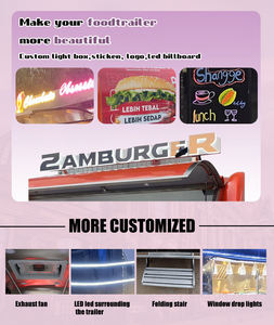 Remolque de Comida Personalizado de 10 pies, Totalmente Equipado, Estilo Americano, Nuevo Carrito de Hot Dogs con Equipamiento Completo de Cocina de Restaurante, Material de Frutas - Product Image 6