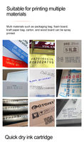 Printer Inkjet Portabel DEMAX 600DPI, Mesin Kode Tanggal Mini TIJ, Mesin Pengkodean Batch dengan Layar Sentuh, Tinta Cepat Kering, Pabrik