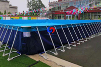 Kit de piscine extérieur à cadre au-dessus du sol intex moyen de 52 pouces à usage commercial pour enfants adultes Summer Water Party