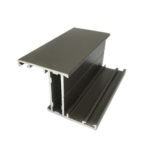 Profilé en aluminium anodisé noir Runze 4080 pour portes et fenêtres, système de charpente à extrusion à rainure en T robuste - Product Image 1