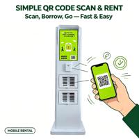 Distributeur automatique de batteries externes personnalisé à 24 emplacements – Station de location et partage de batteries externes étanche