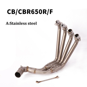 Ligne d'échappement complète avec collecteur avant, en alliage de titane, modifiée, pour moto <span class=keywords><strong>Honda</strong></span> CBR650R, <span class=keywords><strong>CB650F</strong></span>, CBR650F, <span class=keywords><strong>2014</strong></span> — 2020, 51MM - Product Image 3